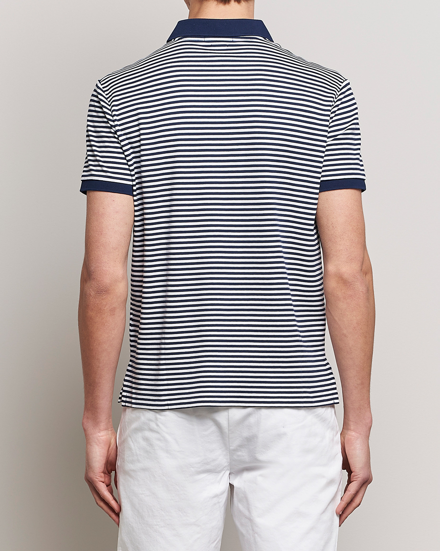Herre | Pikéer | Polo Ralph Lauren | Luxury Pima Cotton Striped Polo French Navy/White