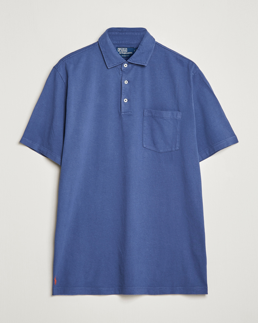 Herre | Pikéer | Polo Ralph Lauren | Cotton/Linen Polo Boathouse Navy