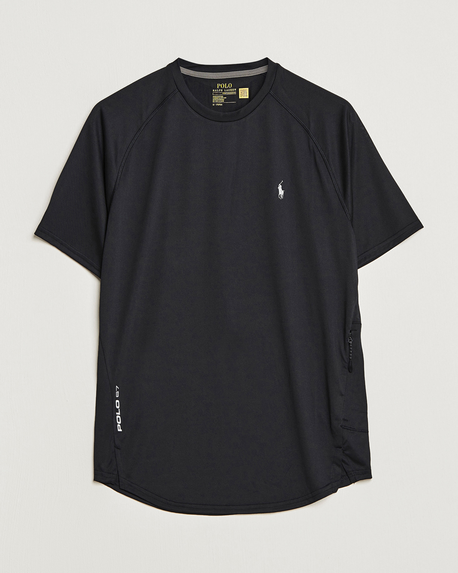 Herre | T-Shirts | Polo Ralph Lauren | Performance Jersey Crew Neck T-Shirt Black