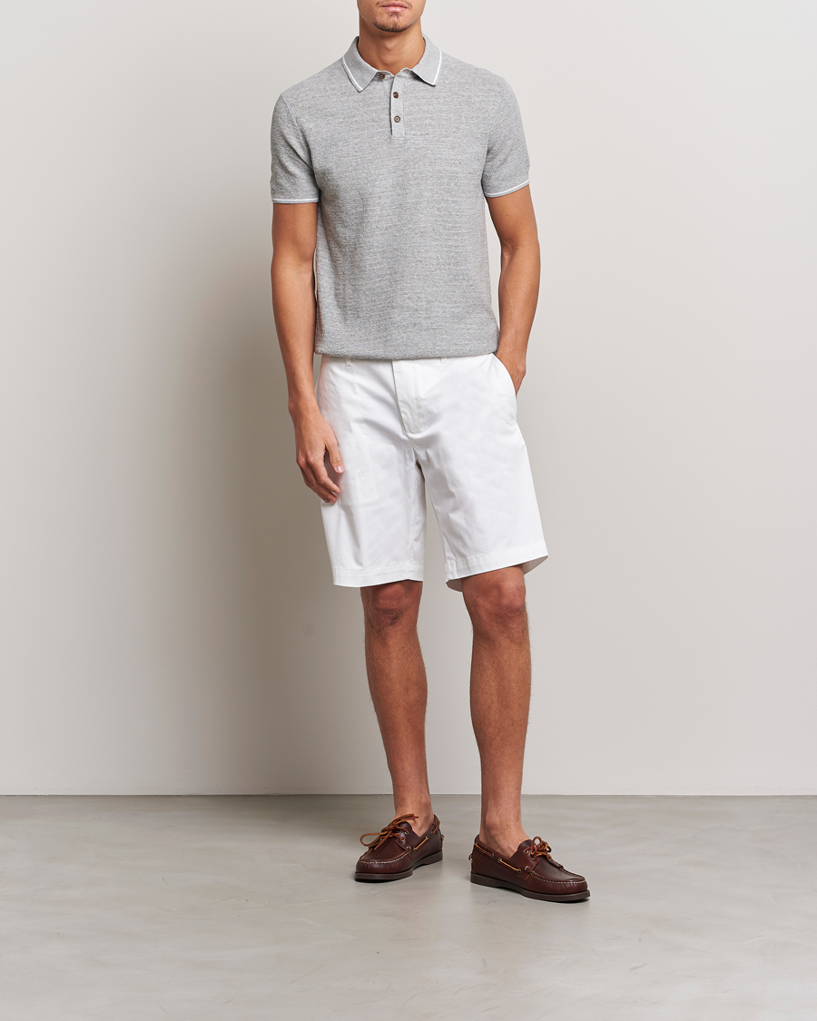 Herre | Pikéer | Polo Ralph Lauren | Cotton/Linen Textured Polo Andover Heather