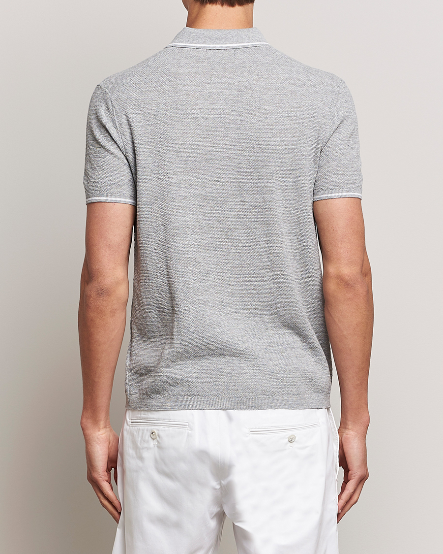 Herre | Pikéer | Polo Ralph Lauren | Cotton/Linen Textured Polo Andover Heather