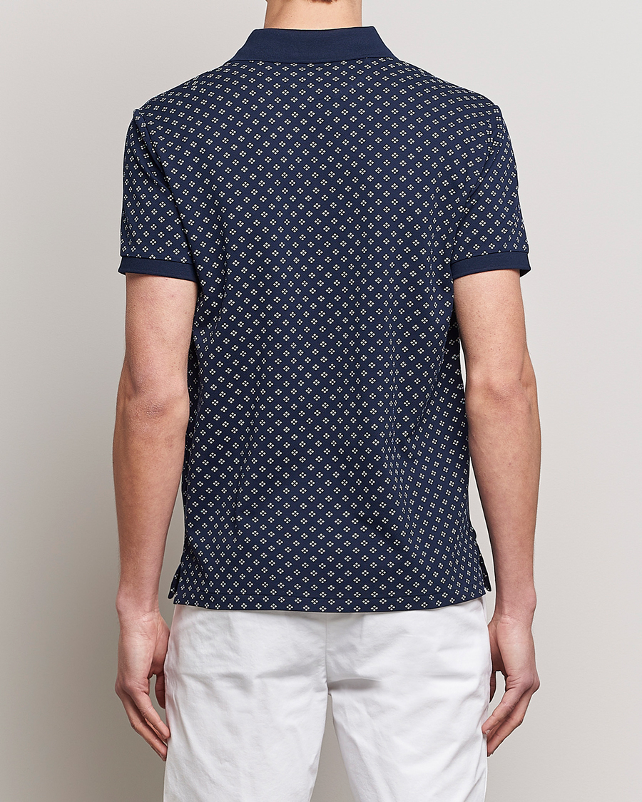 Herre | Pikéer | Polo Ralph Lauren | Custom Slim Fit Diamond Dots Polo Newport Navy