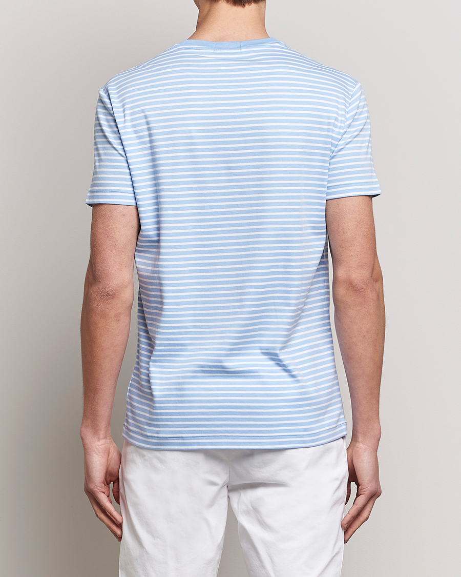 Herre | T-Shirts | Polo Ralph Lauren | Luxury Pima Cotton Striped T-shirt Blue/White
