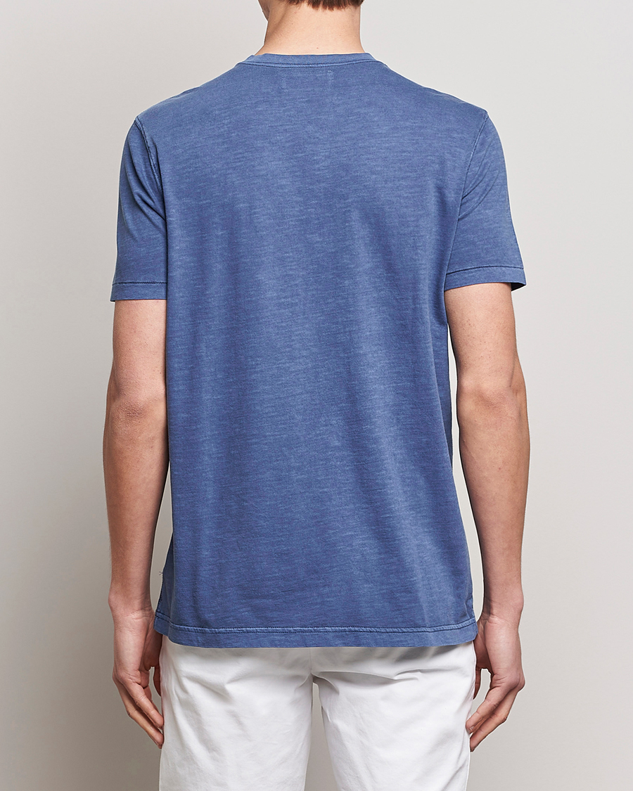 Herre | T-Shirts | Polo Ralph Lauren | Slub Jersey Henley T-Shirt Light Navy