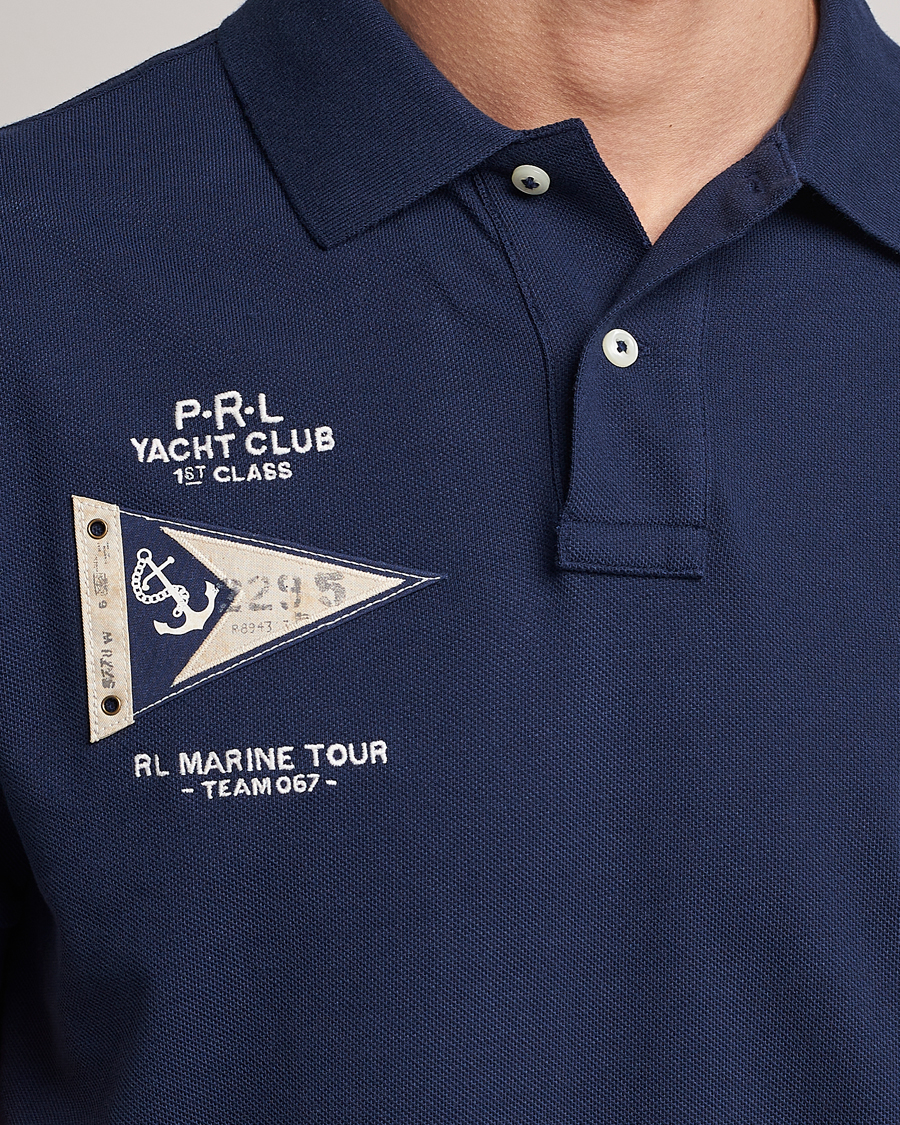 Herre | Pikéer | Polo Ralph Lauren | Custom Slim Fit Regatta Polo Newport Navy