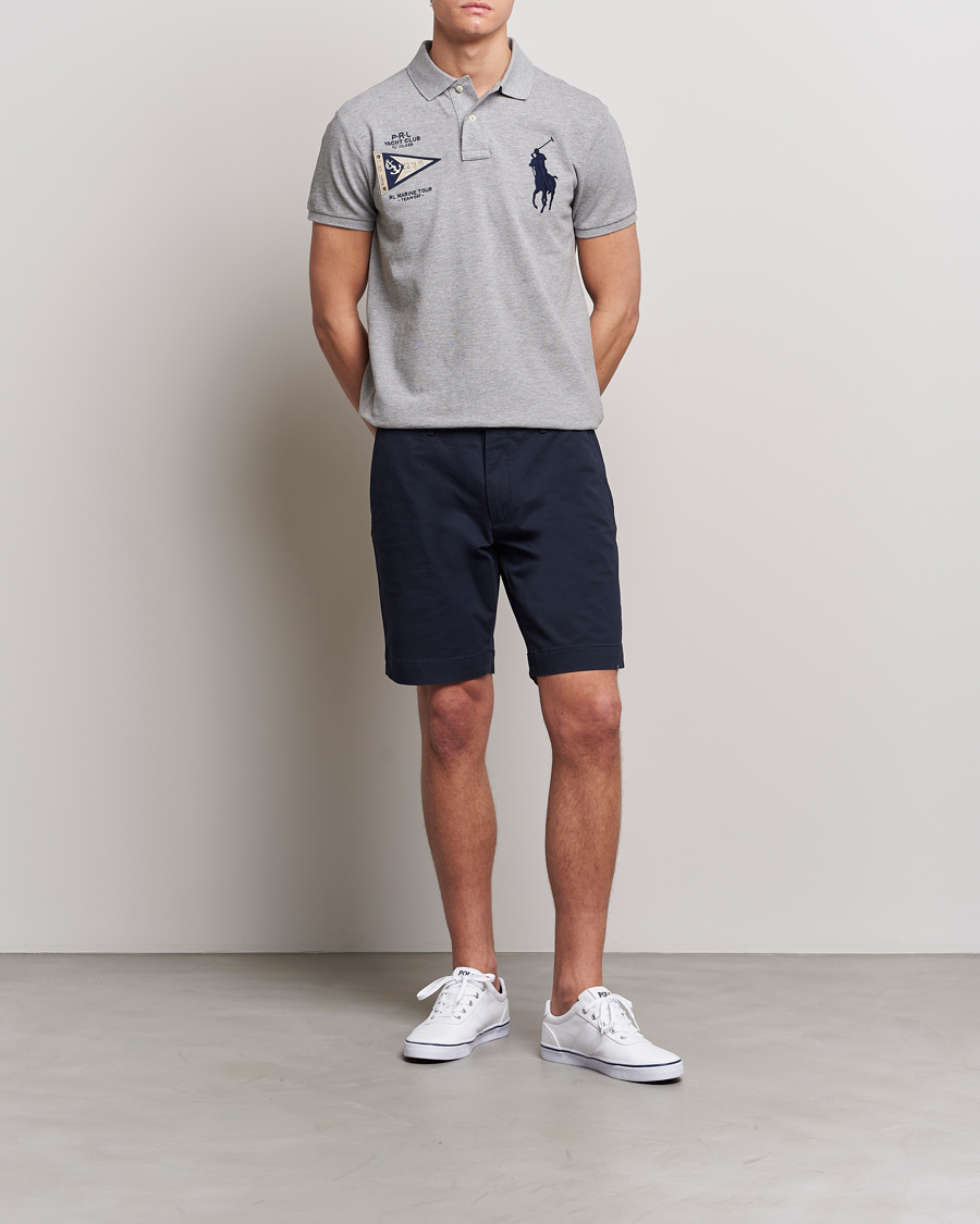 Herre | Pikéer | Polo Ralph Lauren | Custom Slim Fit Regatta Polo Andover Heather