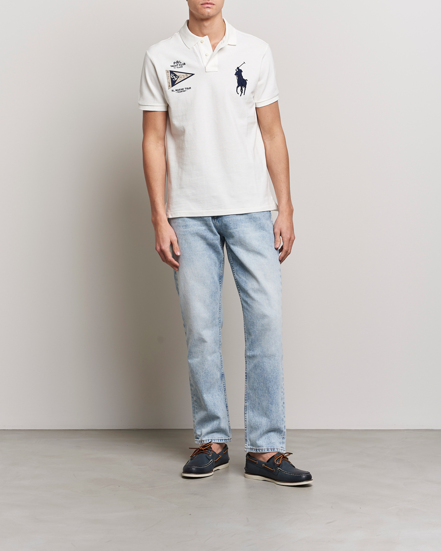 Herre | Pikéer | Polo Ralph Lauren | Custom Slim Fit Regatta Polo Nevis White