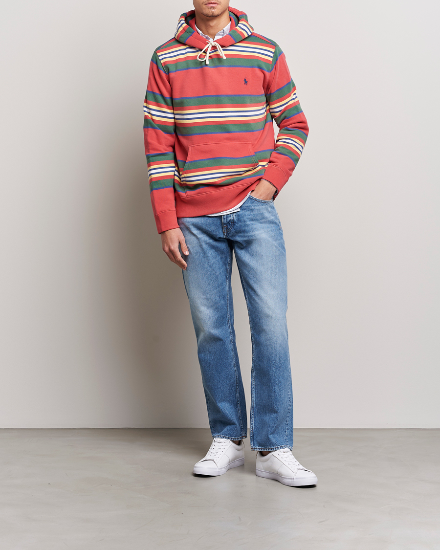 Herre | Gensere | Polo Ralph Lauren | Yarn Died Fleece Striped Hoodie Multi
