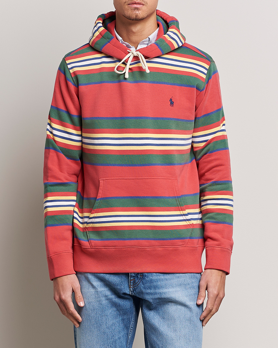 Herre | Gensere | Polo Ralph Lauren | Yarn Died Fleece Striped Hoodie Multi