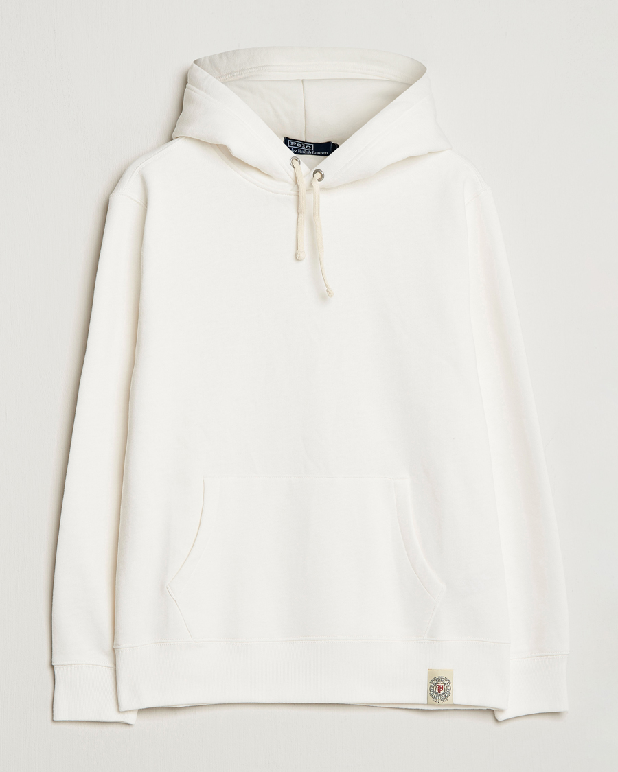 Herre | Gensere | Polo Ralph Lauren | Vintage Fleece Hoodie Deckwash White