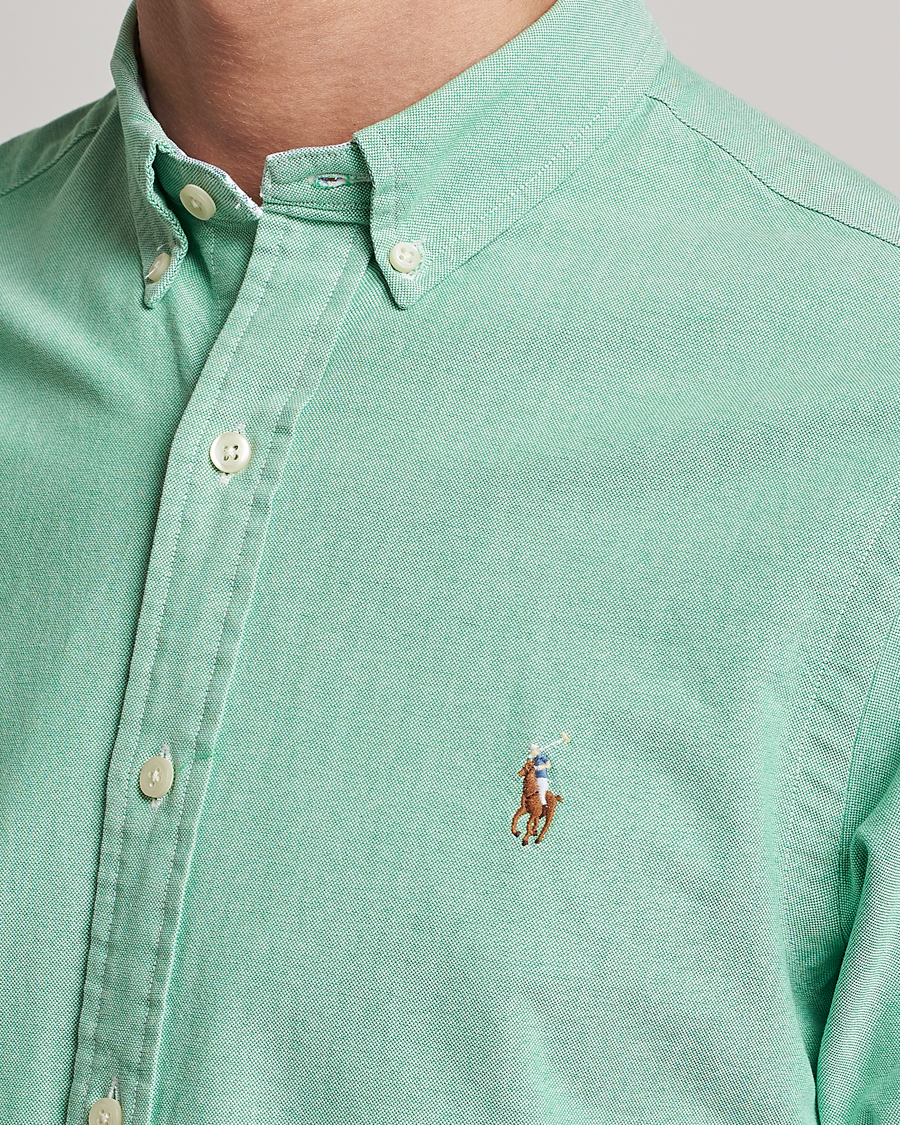 Herre | Skjorter | Polo Ralph Lauren | Slim Fit Oxford Button Down Shirt Golf Green