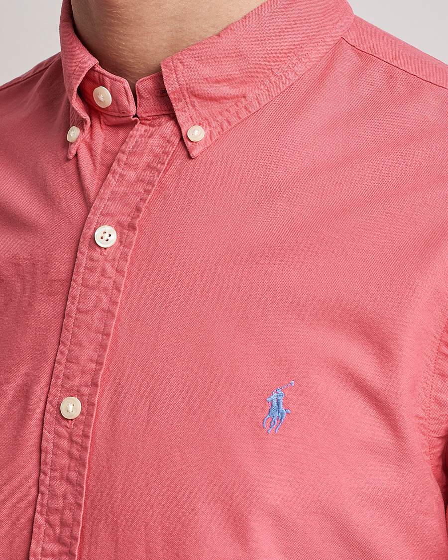 Herre | Skjorter | Polo Ralph Lauren | Slim Fit Garment Dyed Oxford Red Sky
