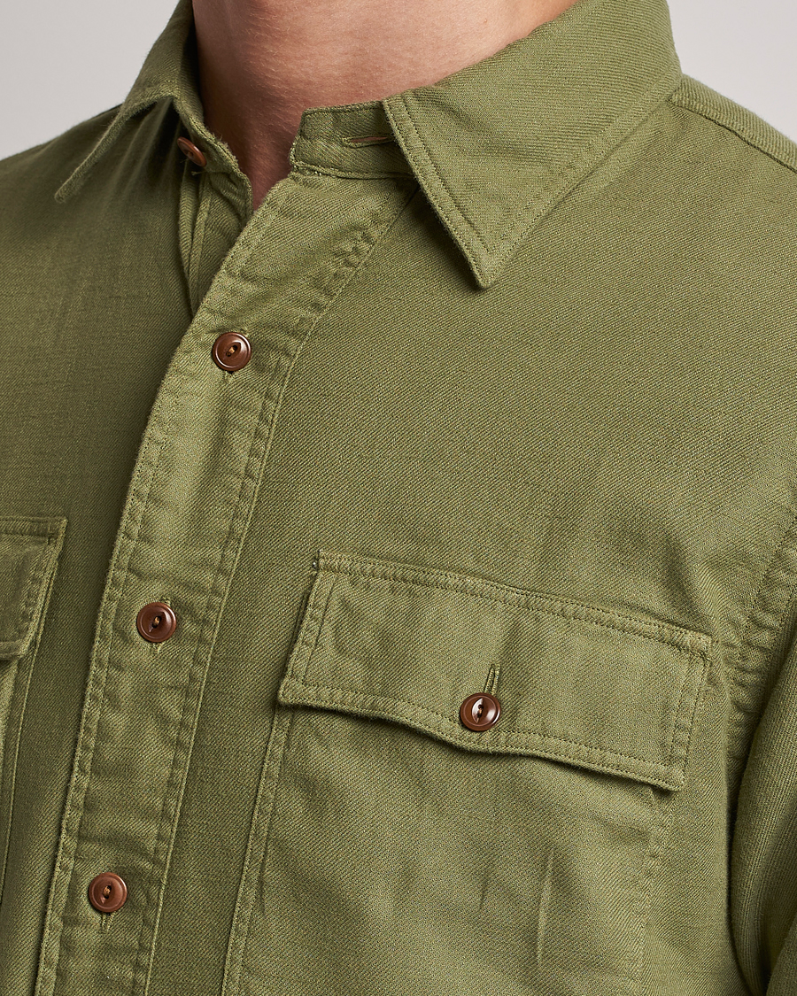 Herre | Skjorter | Polo Ralph Lauren | Cotton Overshirt Sage Olive