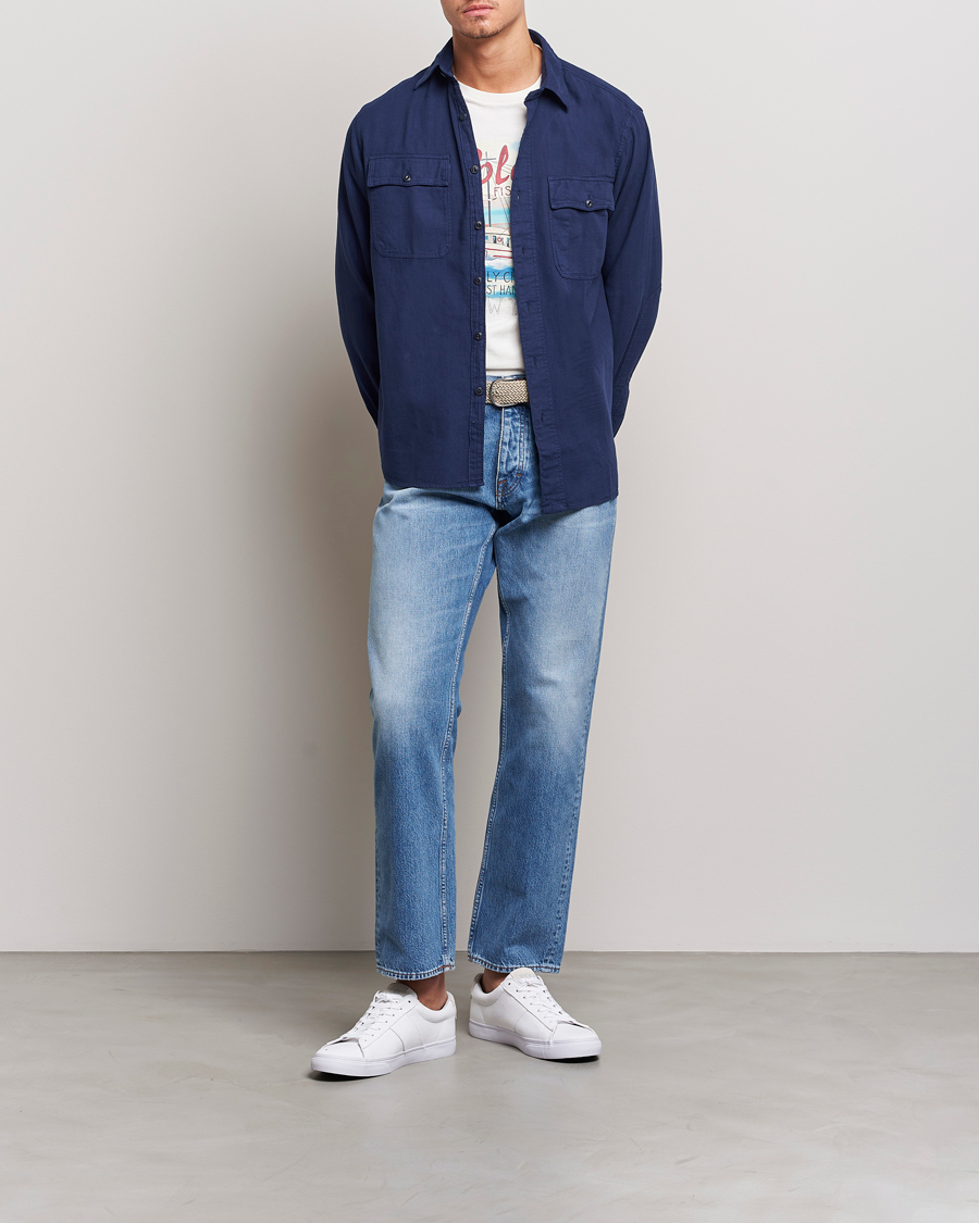 Herre | Skjorter | Polo Ralph Lauren | Cotton Overshirt Newport Navy