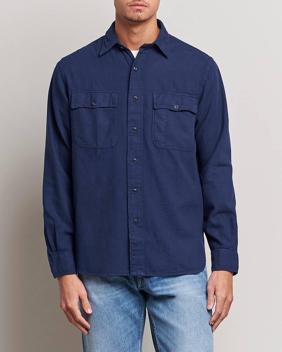 Herre | Skjorter | Polo Ralph Lauren | Cotton Overshirt Newport Navy