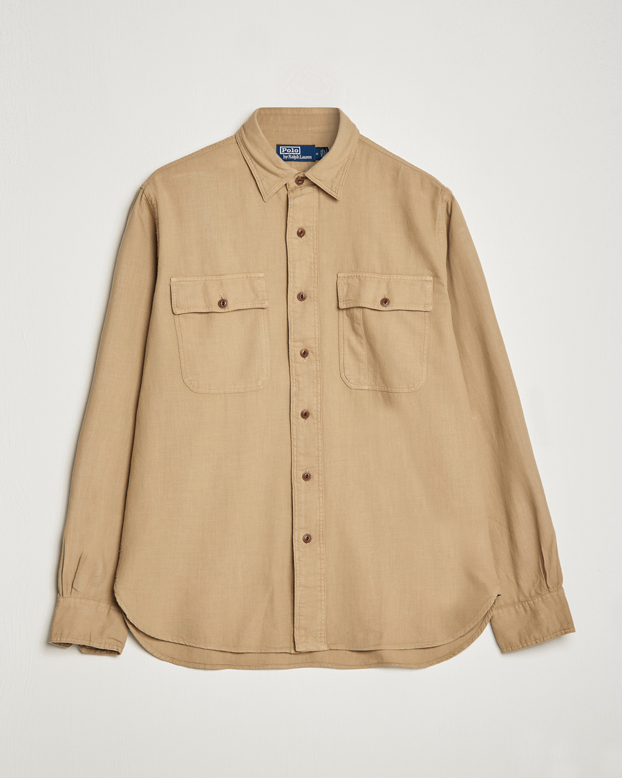 Herre | Skjorter | Polo Ralph Lauren | Cotton Overshirt Vintage Khaki
