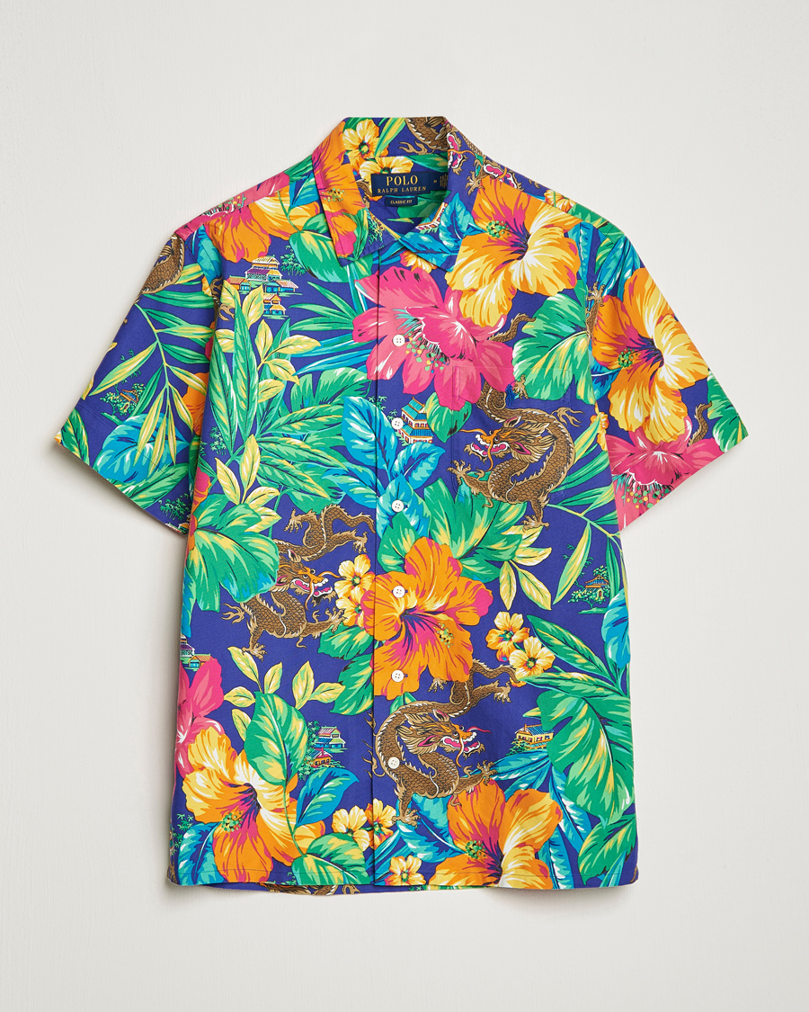 Herre | Skjorter | Polo Ralph Lauren | Printed Flower Short Sleeve Shirt Tropical