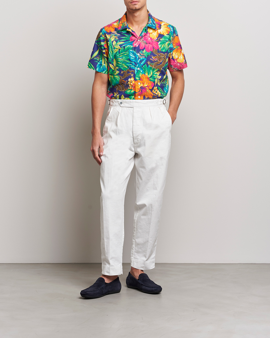 Herre | Skjorter | Polo Ralph Lauren | Printed Flower Short Sleeve Shirt Tropical