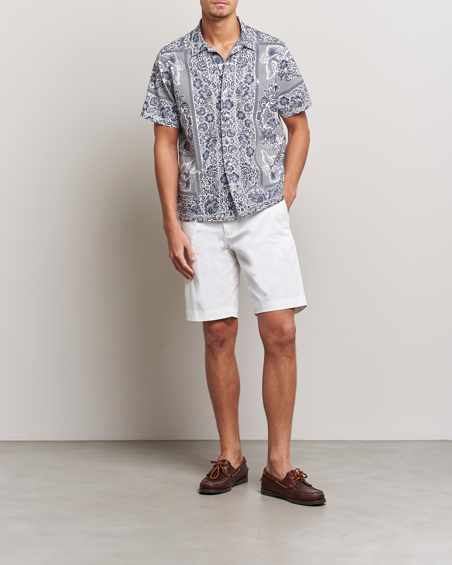 Herre | Skjorter | Polo Ralph Lauren | Printed Paisley Short Sleeve Shirt Blue