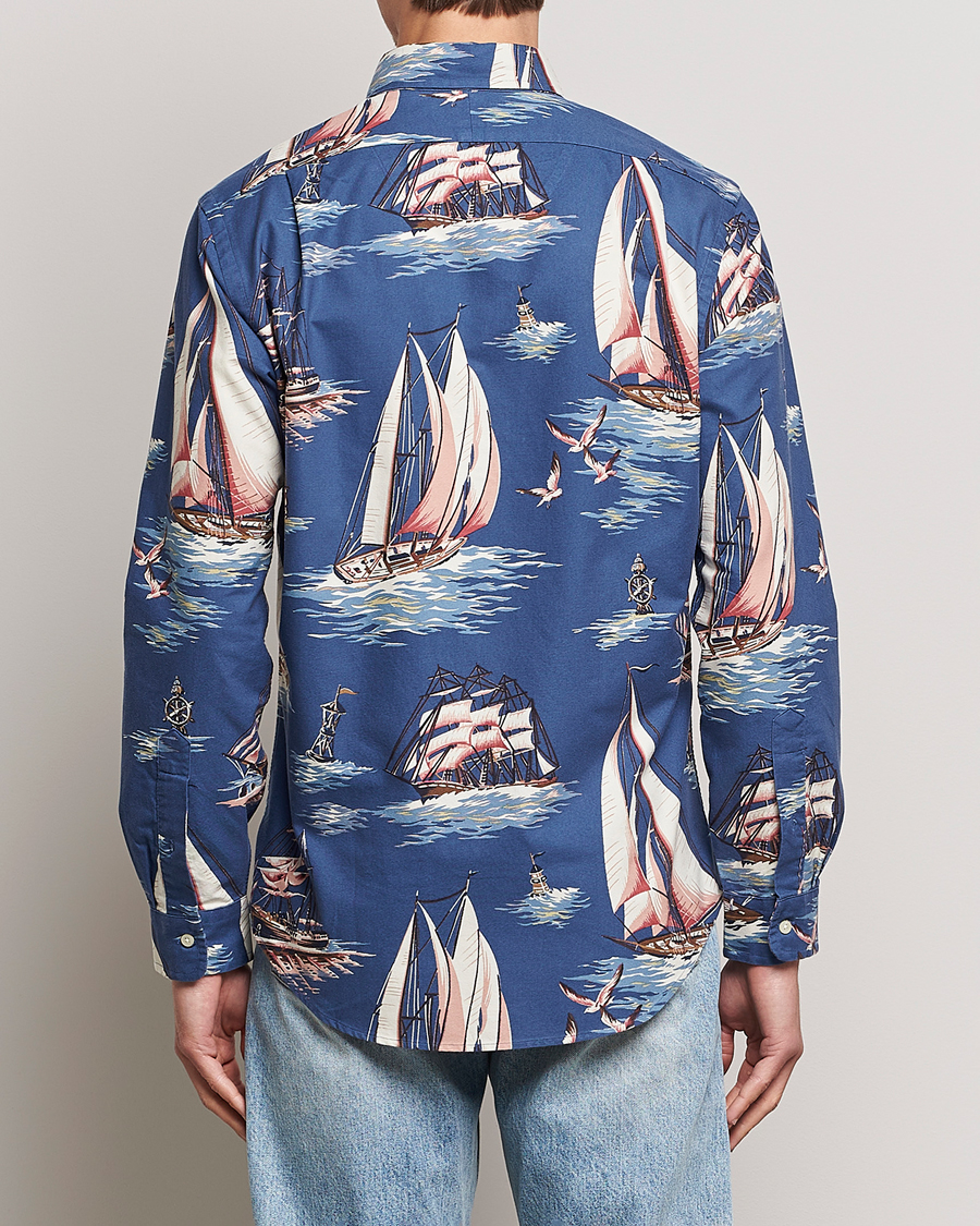 Herre | Skjorter | Polo Ralph Lauren | Printed Regatta Oxford Shirt Blue