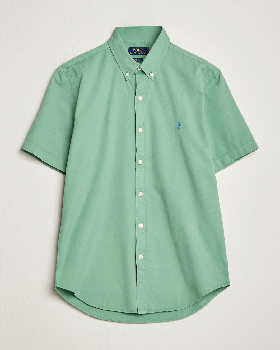Herre | Skjorter | Polo Ralph Lauren | Twill Short Sleeve Shirt Faded Mint