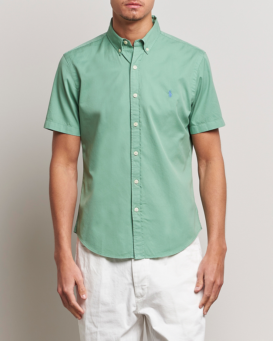 Herre | Skjorter | Polo Ralph Lauren | Twill Short Sleeve Shirt Faded Mint