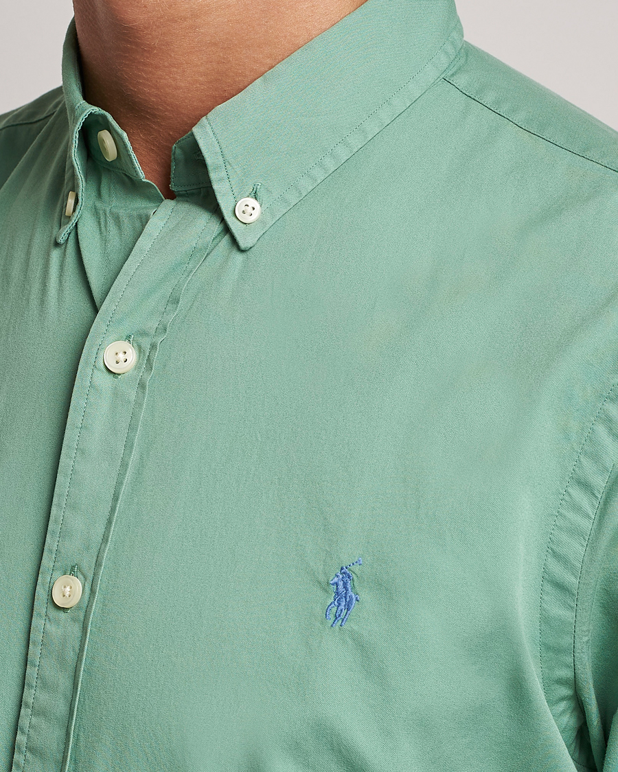 Herre | Skjorter | Polo Ralph Lauren | Twill Short Sleeve Shirt Faded Mint