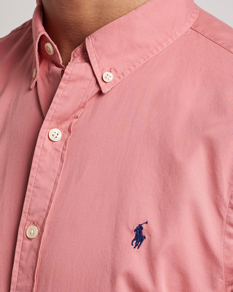 Herre | Skjorter | Polo Ralph Lauren | Twill Short Sleeve Shirt Desert Rose
