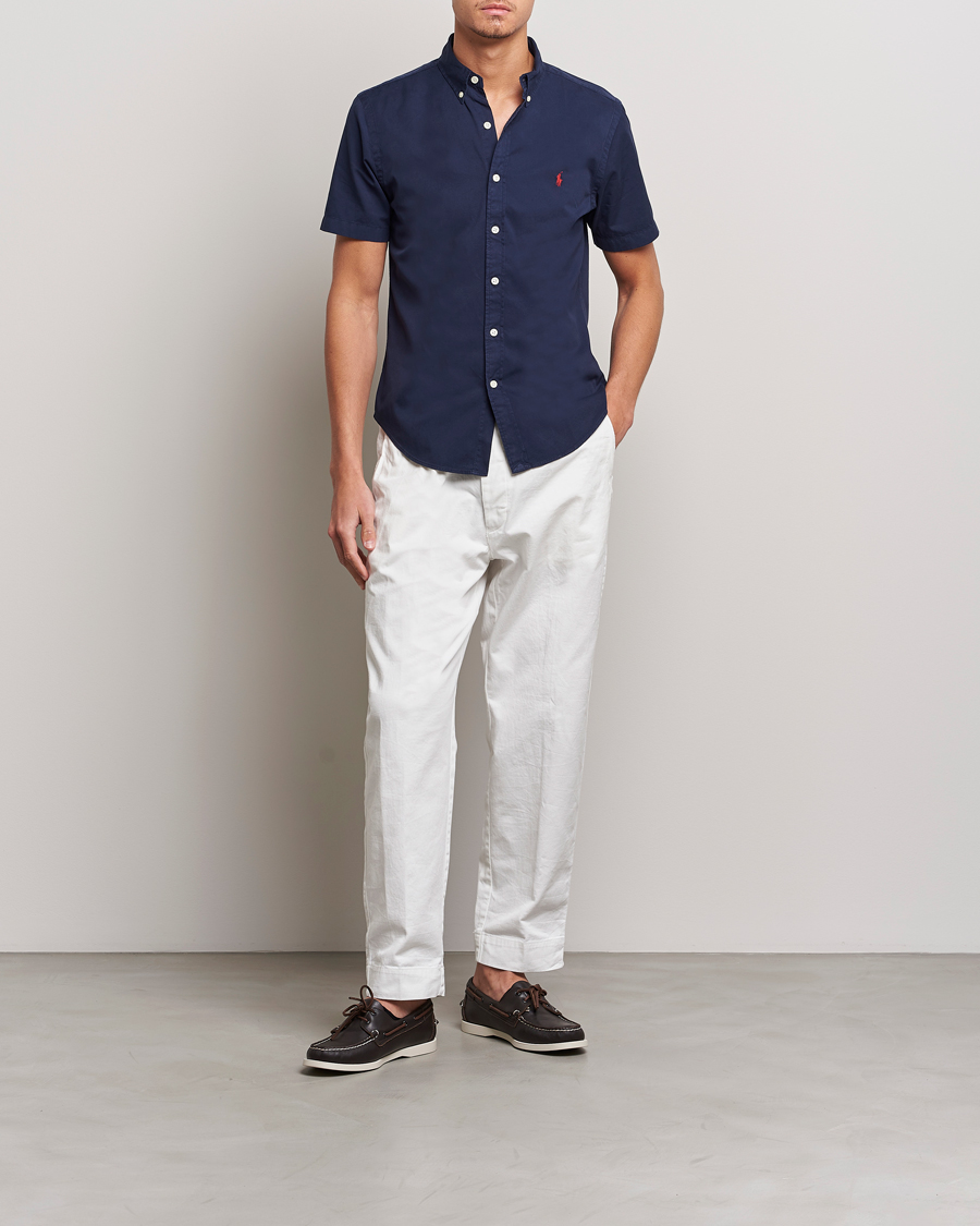 Herre | Skjorter | Polo Ralph Lauren | Twill Short Sleeve Shirt Newport Navy