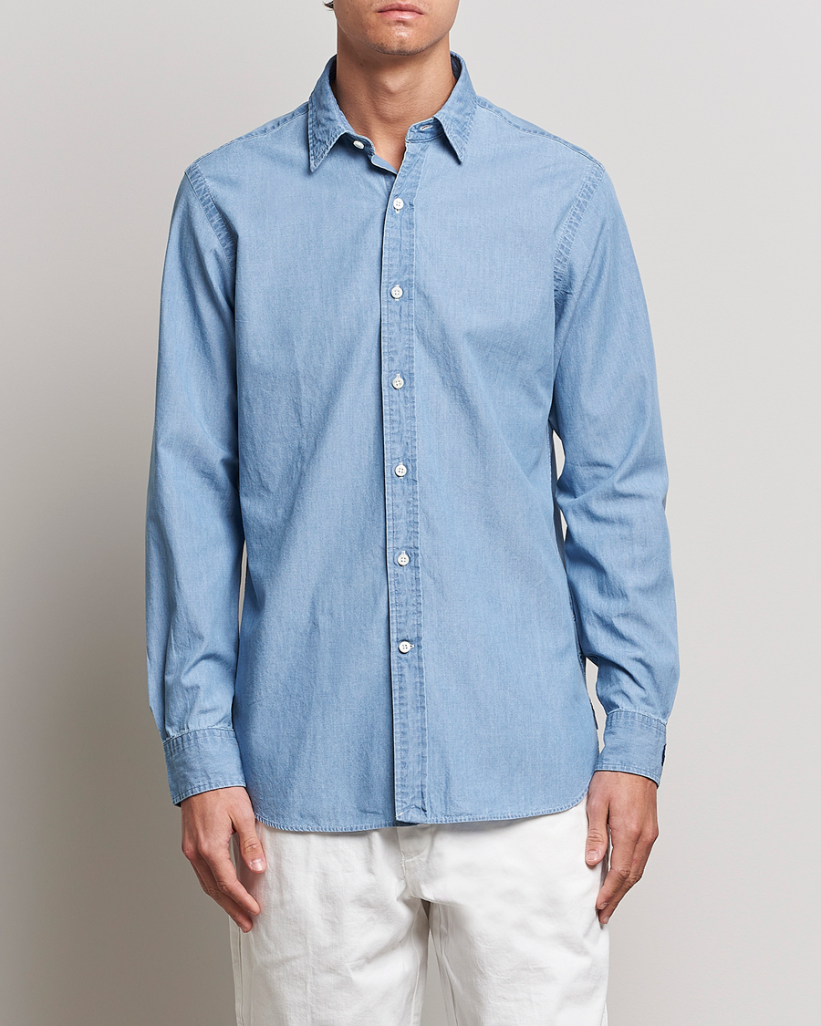 Herre | Formelle | Polo Ralph Lauren | Custom Fit Denim Dress Shirt French Blue