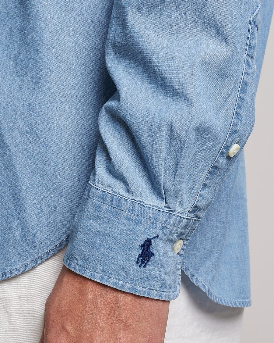 Herre | Skjorter | Polo Ralph Lauren | Custom Fit Denim Dress Shirt French Blue