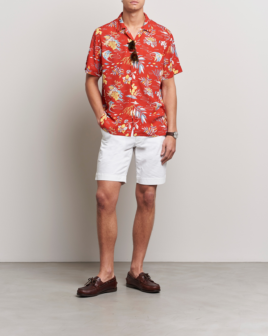 Herre | Skjorter | Polo Ralph Lauren | Printed Flower Short Sleeve Shirt Sun Sand Surf