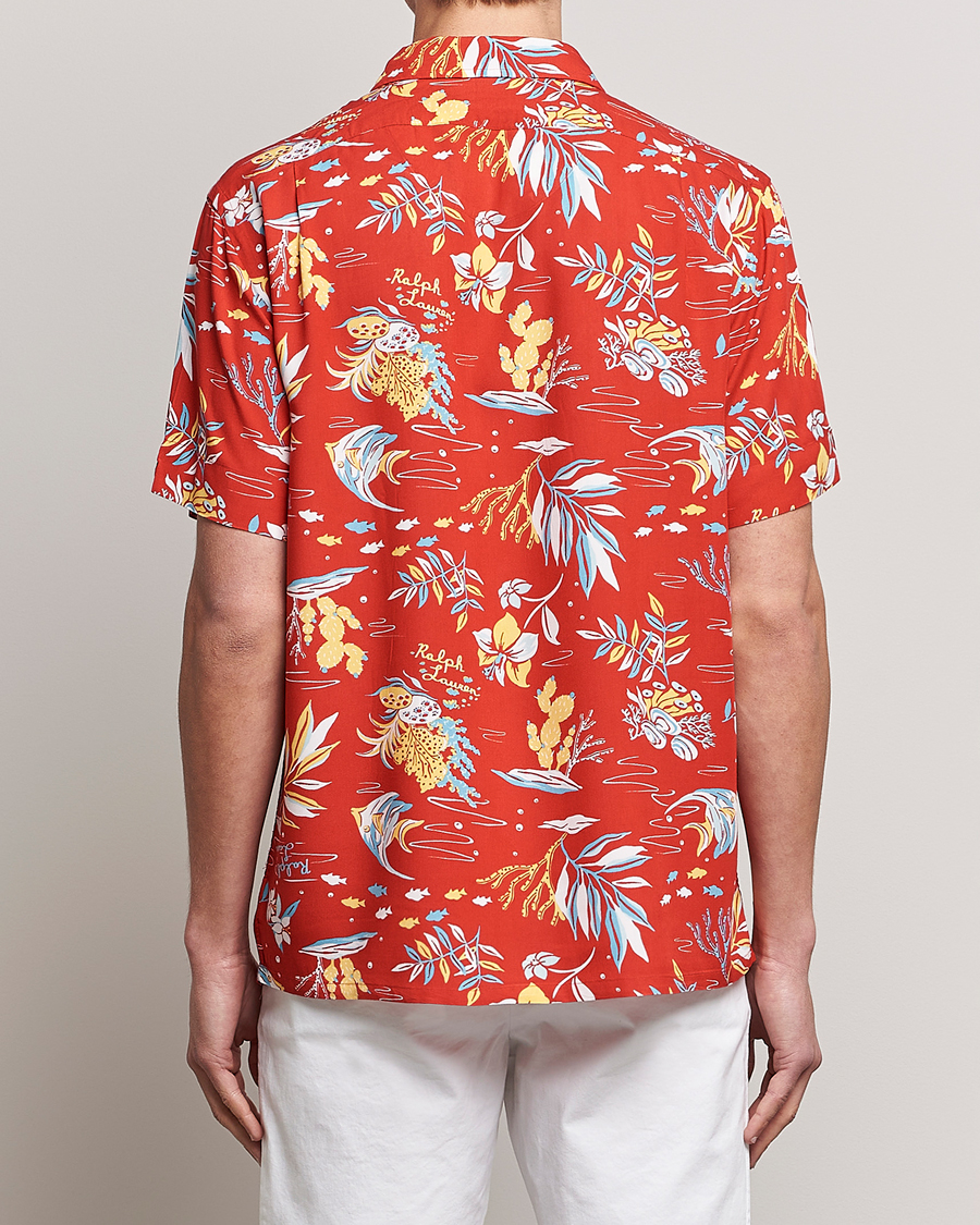 Herre | Skjorter | Polo Ralph Lauren | Printed Flower Short Sleeve Shirt Sun Sand Surf