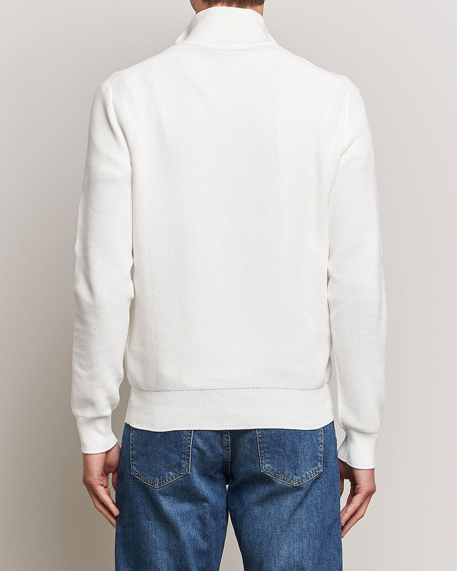 Herre | Gensere | Polo Ralph Lauren | Textured Half-Zip Deckwash White