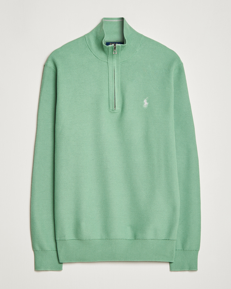 Herre | Gensere | Polo Ralph Lauren | Textured Half-Zip Pistachio Green