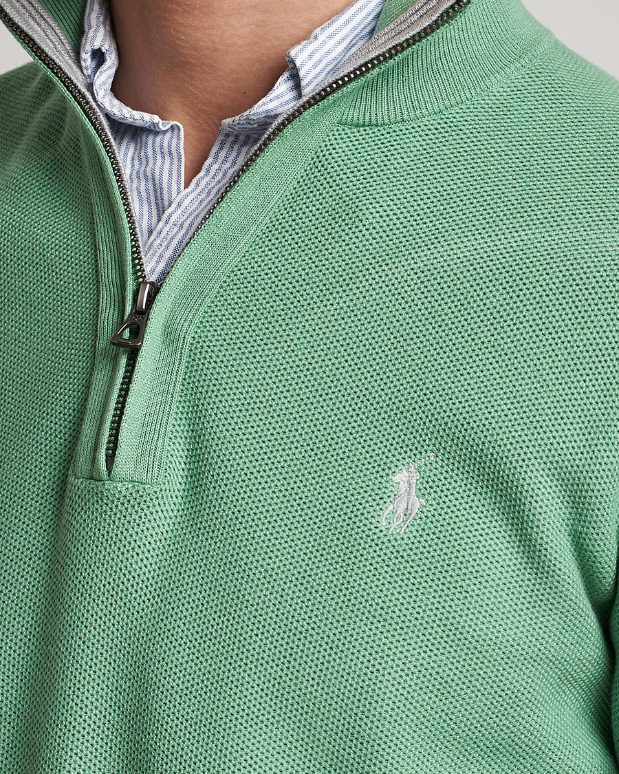 Herre | Gensere | Polo Ralph Lauren | Textured Half-Zip Pistachio Green