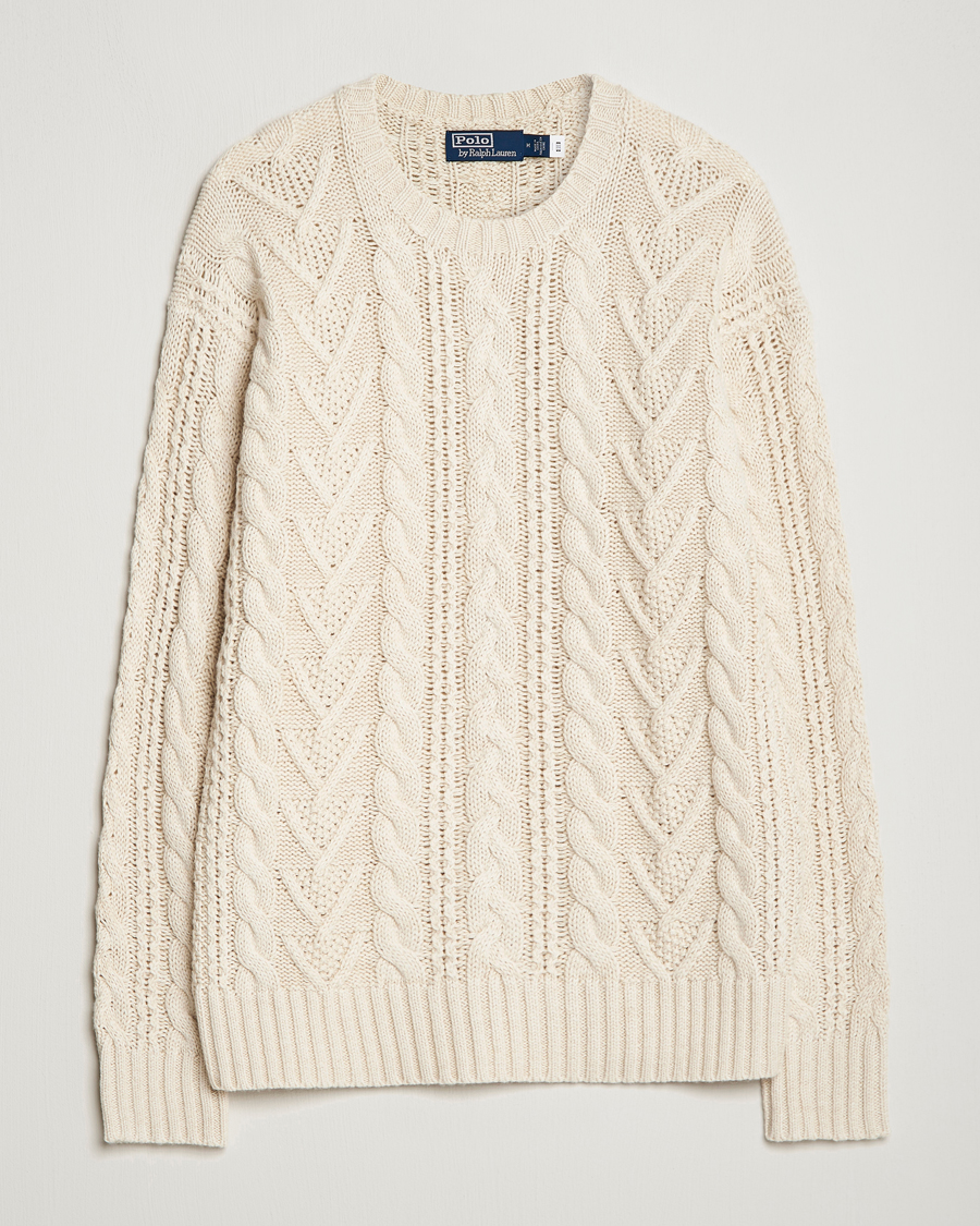 Herre | | Polo Ralph Lauren | Knitted Fishermen Sweater Cream