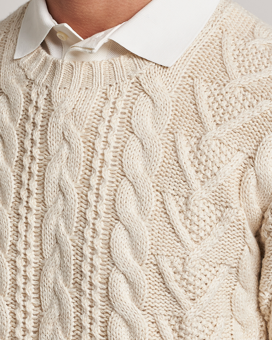 Herre | Gensere | Polo Ralph Lauren | Knitted Fishermen Sweater Cream
