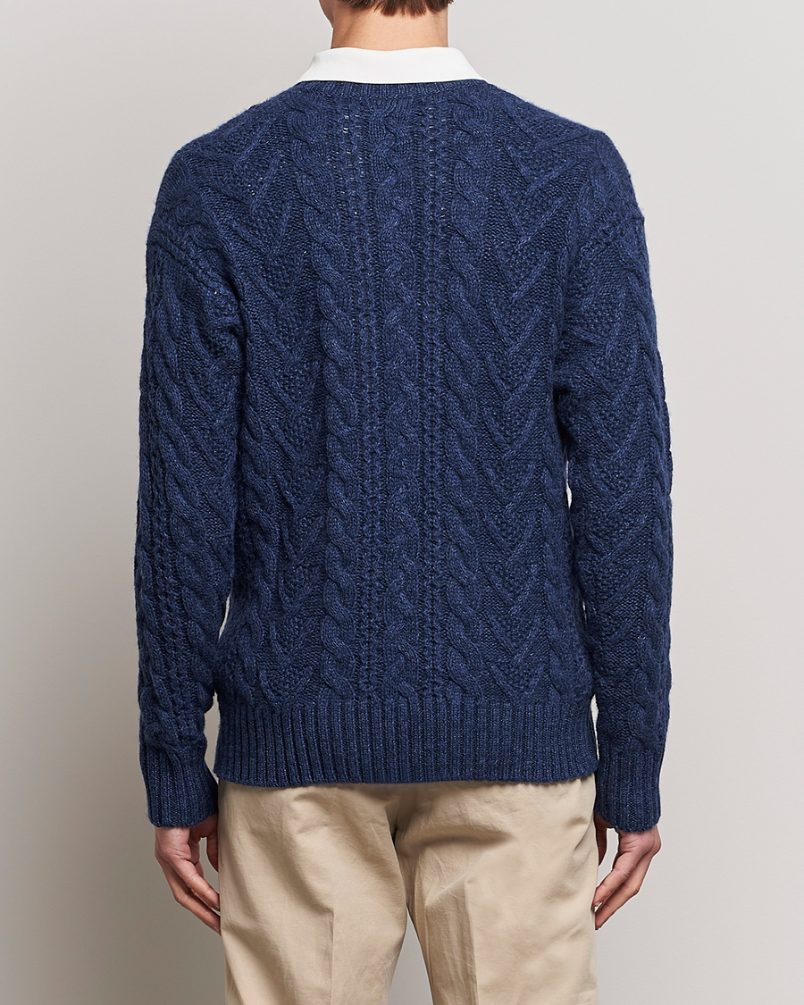 Herre | Gensere | Polo Ralph Lauren | Knitted Fishermen Sweater Mid Blue Heather