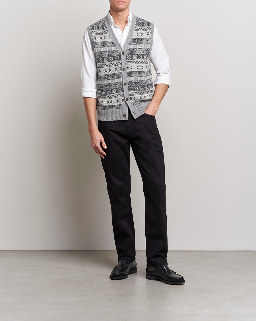 Herre | Gensere | Polo Ralph Lauren | Knitted Fairisle Vest Grey