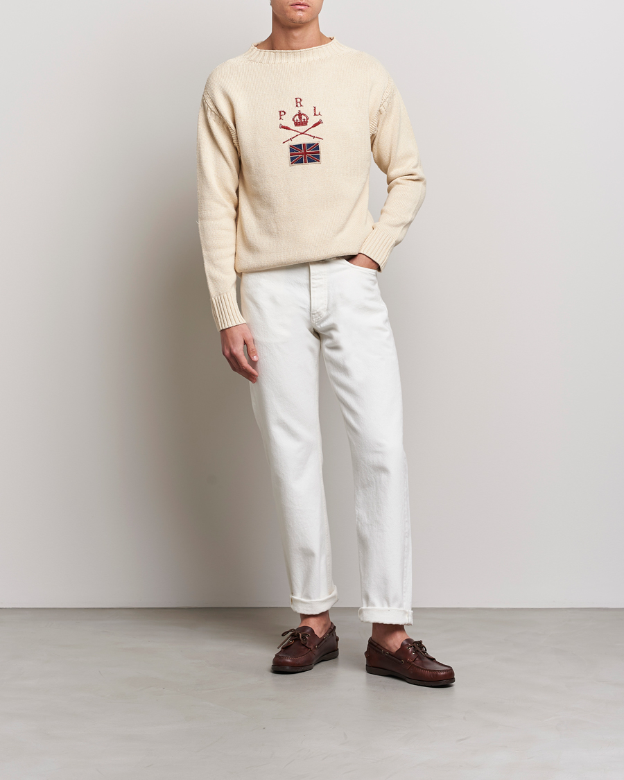 Herre | Gensere | Polo Ralph Lauren | Knitted Anchor Sweater Cream