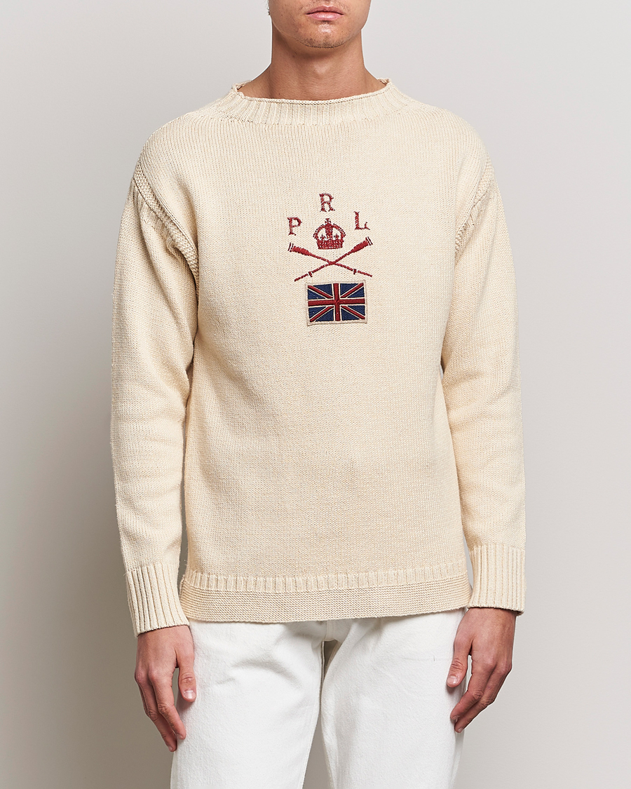 Herre | Gensere | Polo Ralph Lauren | Knitted Anchor Sweater Cream