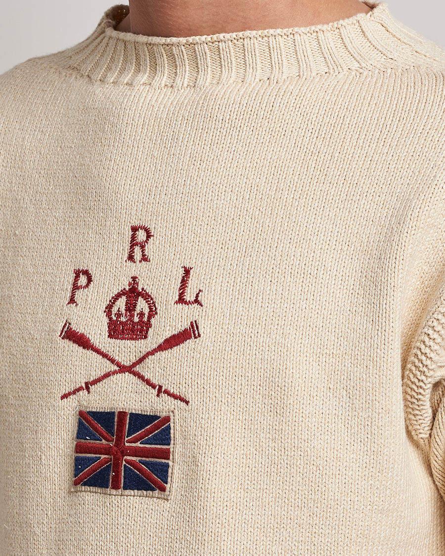Herre | Gensere | Polo Ralph Lauren | Knitted Anchor Sweater Cream