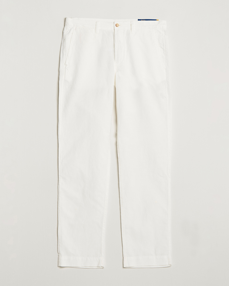 Herre | Bukser | Polo Ralph Lauren | Cotton/Linen Bedford Chinos Deckwash White