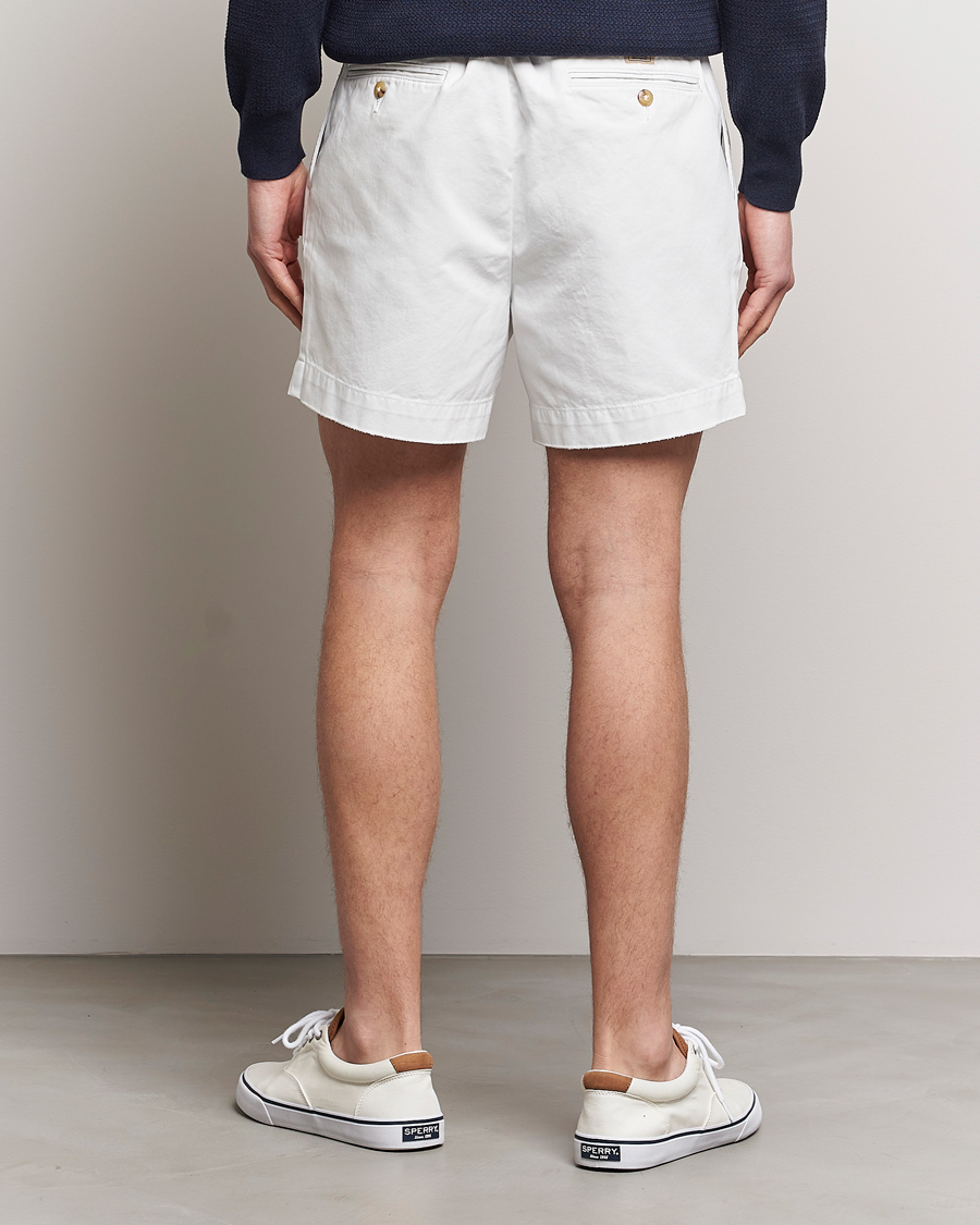 Herre | Shorts | Polo Ralph Lauren | Twill Pleated Regatta Shorts Deckwash White