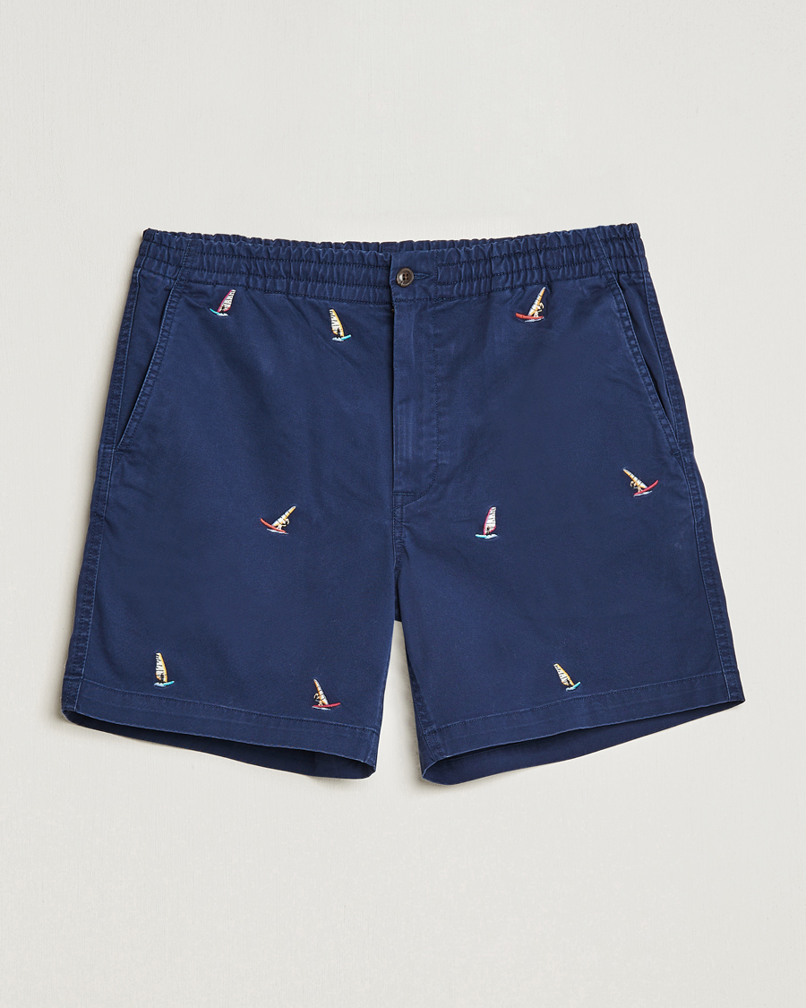 Herre |  | Polo Ralph Lauren | Prepster Printed Twill Drawstring Shorts Navy