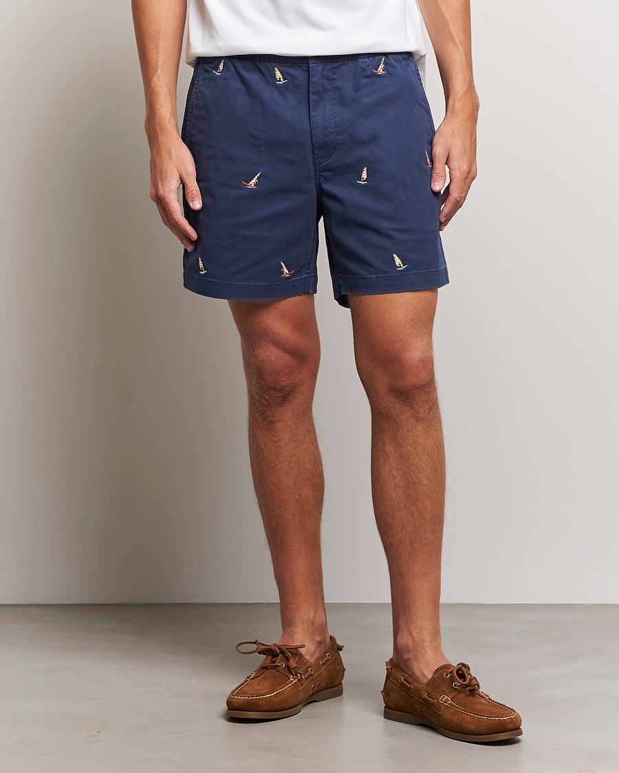 Herre | Shorts | Polo Ralph Lauren | Prepster Printed Twill Drawstring Shorts Navy