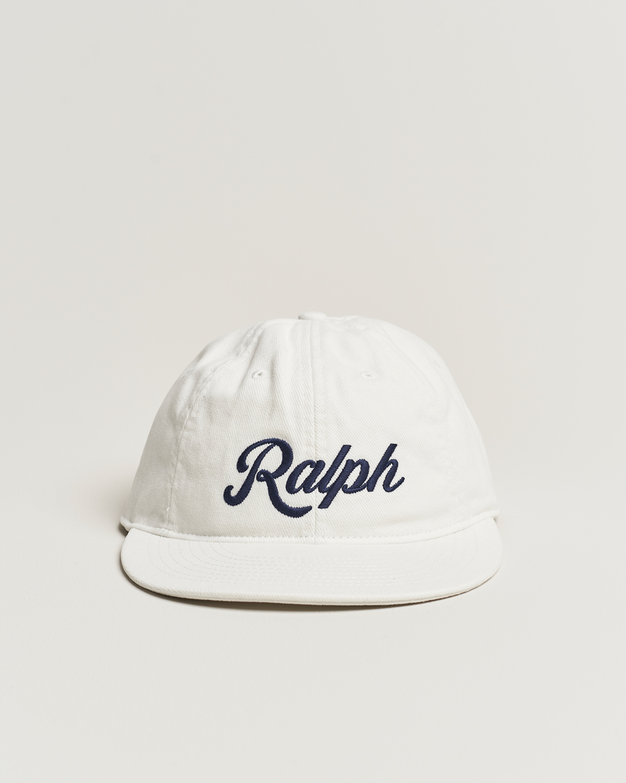 Herre | Polo Ralph Lauren Ralph Cotton Twill Retro Cap Deckwash White | Polo Ralph Lauren | Ralph Cotton Twill Retro Cap Deckwash White