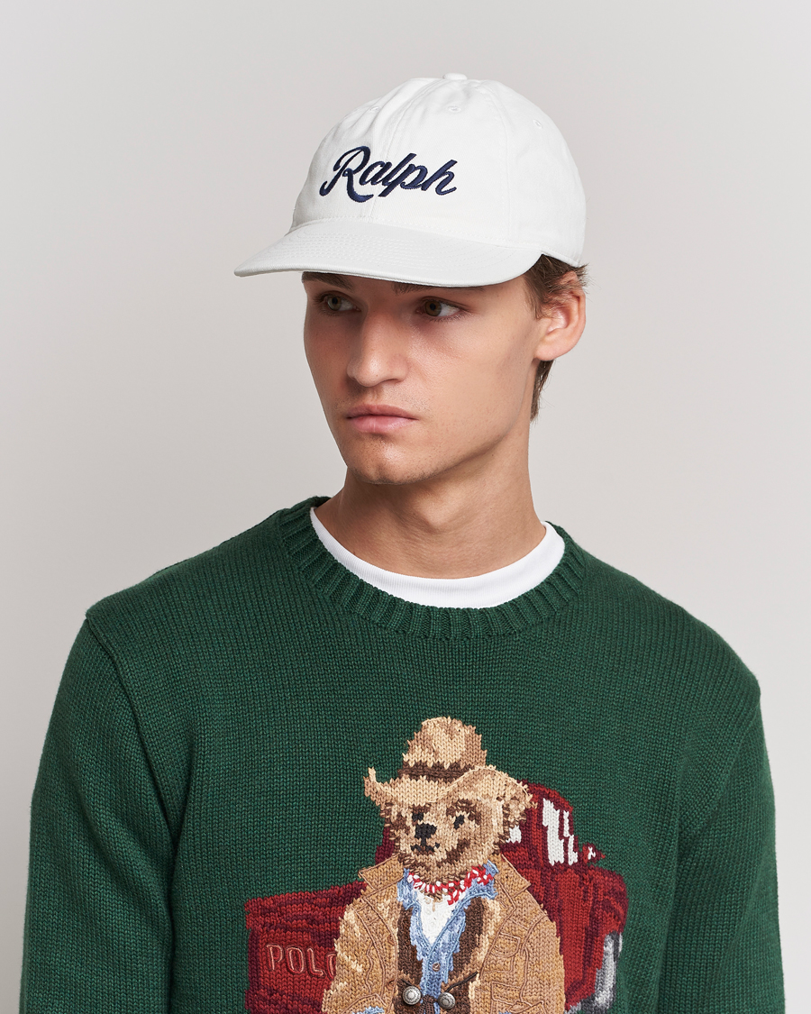 Herre | Polo Ralph Lauren Ralph Cotton Twill Retro Cap Deckwash White | Polo Ralph Lauren | Ralph Cotton Twill Retro Cap Deckwash White
