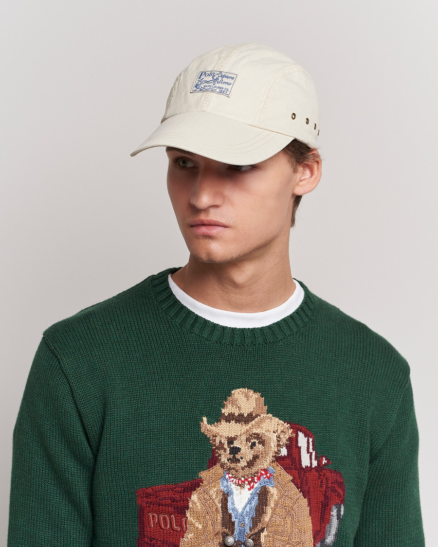 Herre | Caps | Polo Ralph Lauren | 4 Panel Herringbone Twill Cap English Cream